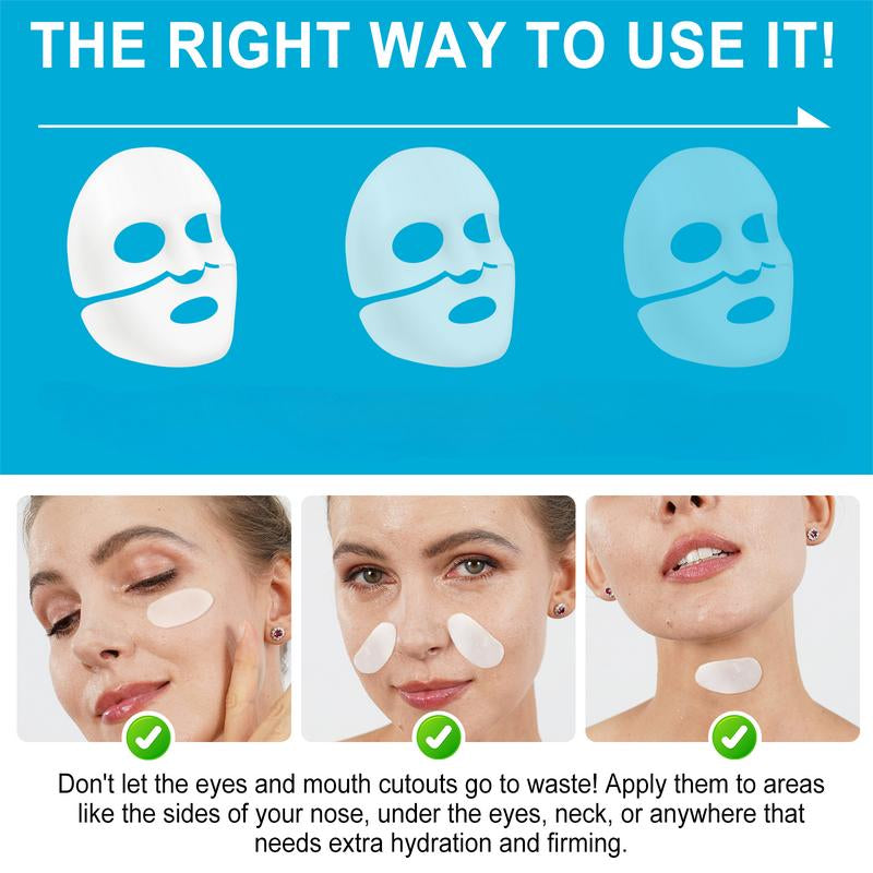 Pack 4 Masques Hydratants au Collagène – Soin Réparateur
