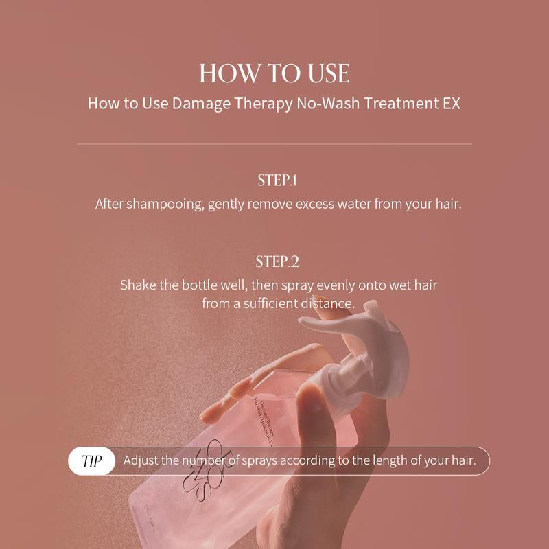 [Official Shop] Damage Therapy No-Wash Treatment EX (8.45 Fl. Oz. / 250Ml)