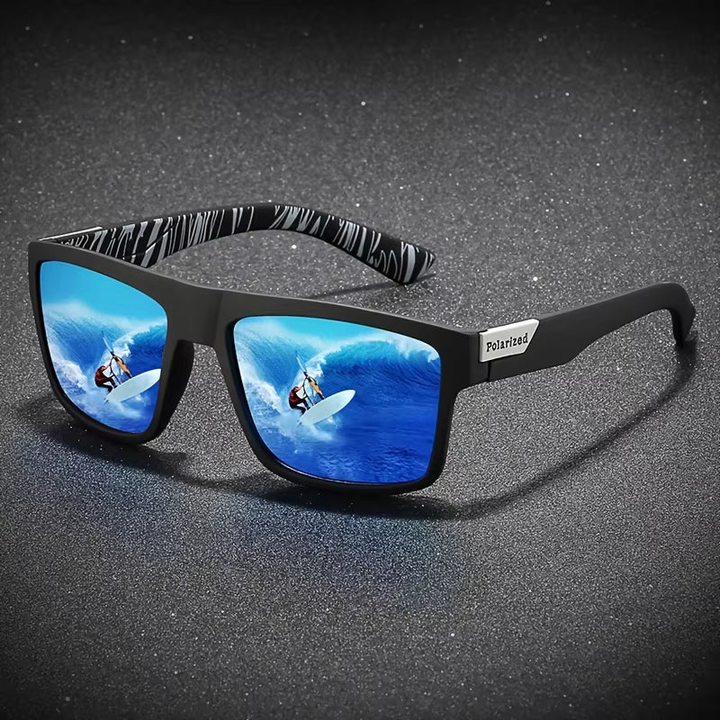 Fashion Vintage Square Polarized Sunglasses Men Women Driving Fishing Luxury Brand Designer Sun Glasses Driver'S Eyewear UV400