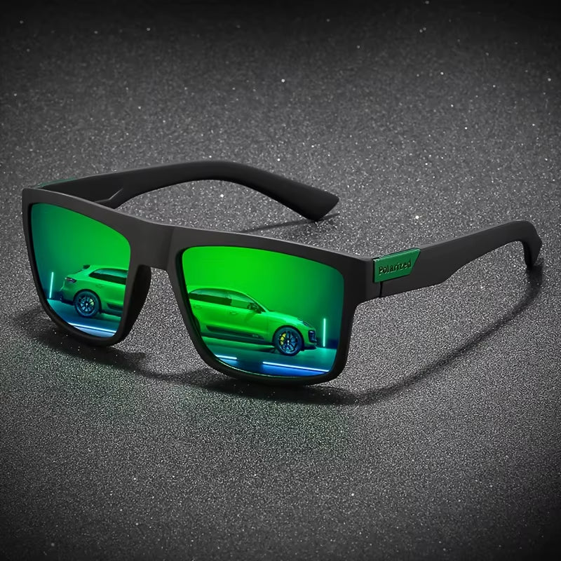 Fashion Vintage Square Polarized Sunglasses Men Women Driving Fishing Luxury Brand Designer Sun Glasses Driver'S Eyewear UV400