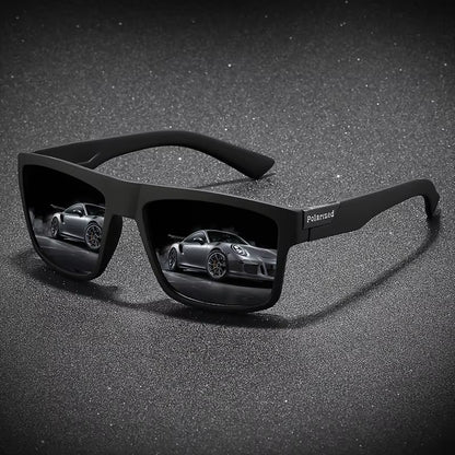 Fashion Vintage Square Polarized Sunglasses Men Women Driving Fishing Luxury Brand Designer Sun Glasses Driver'S Eyewear UV400