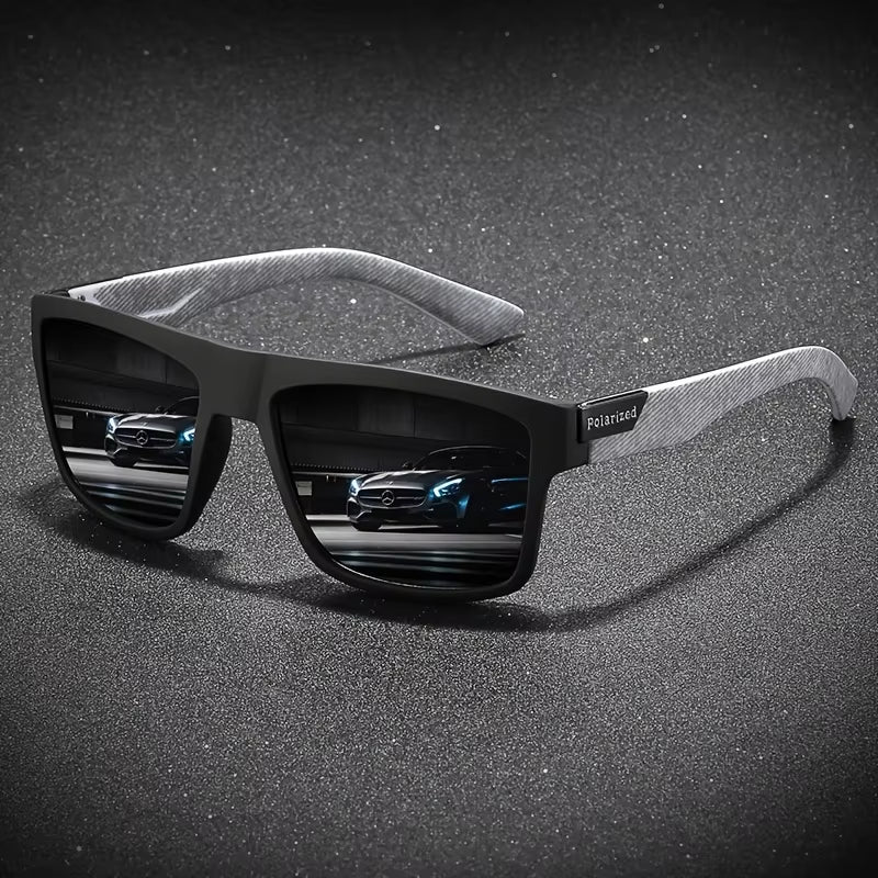 Fashion Vintage Square Polarized Sunglasses Men Women Driving Fishing Luxury Brand Designer Sun Glasses Driver'S Eyewear UV400