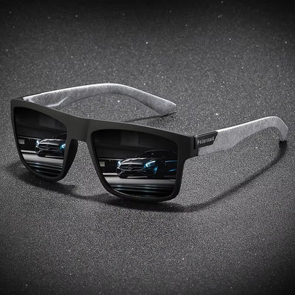 Fashion Vintage Square Polarized Sunglasses Men Women Driving Fishing Luxury Brand Designer Sun Glasses Driver'S Eyewear UV400